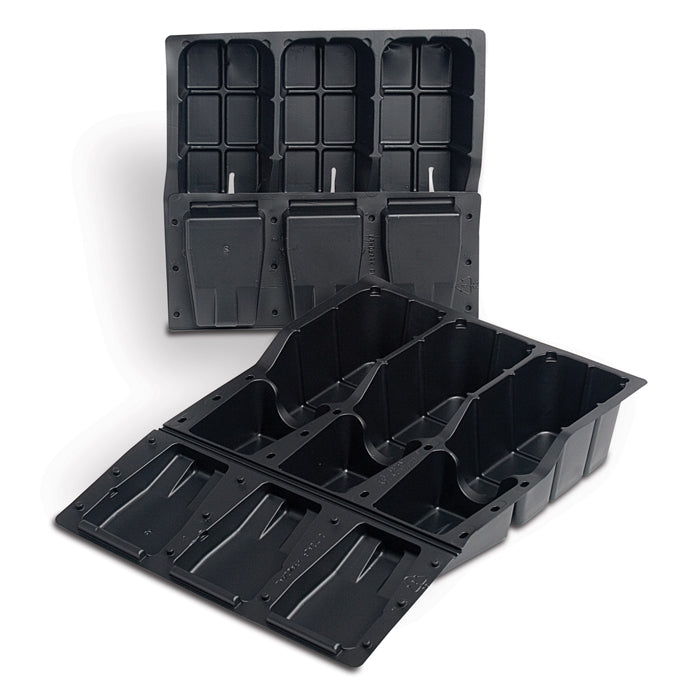 3 Plant Single Guide w/Vent - Black