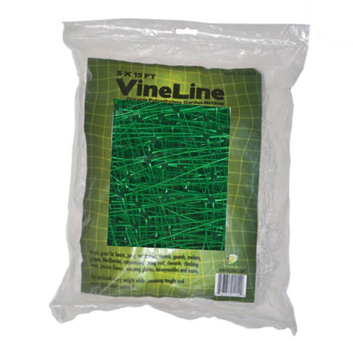VineLine Durable Plastic Trellis Netting Green 5ft x 15ft