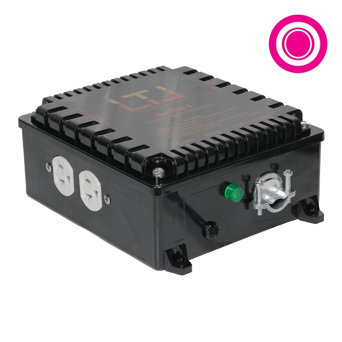 LTL Controls MASTER 4 Lighting Relay Controller w/o Timer (120V & 240V Universal Plug)