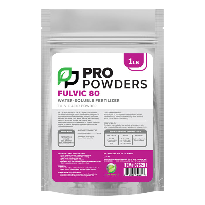 Pro Powders Fulvic 80 (Fulvic Acid Powder) 1lb