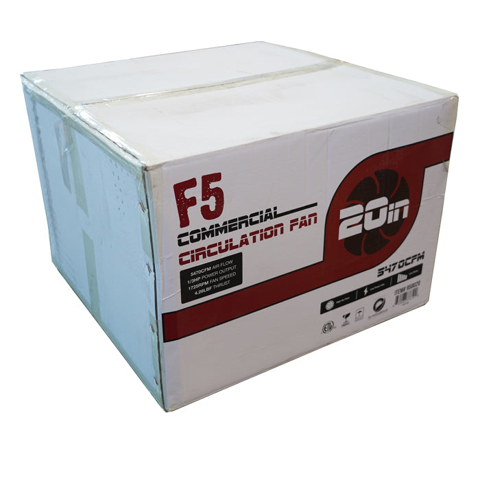 F5 Fans Greenhouse Circulation Fan 20in