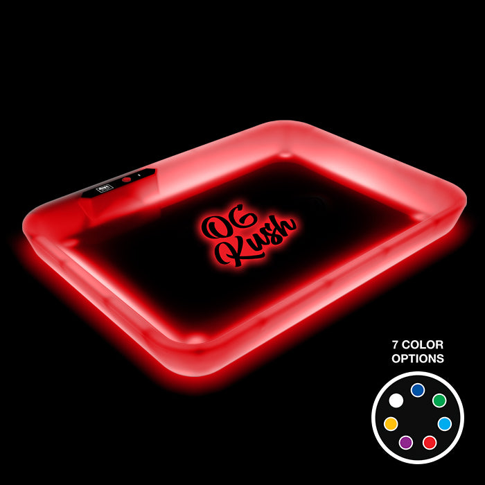 Dope Trays x OG Kush -   White background black logo