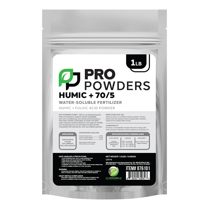 Pro Powders Humic + 70/5 (Humic & Fulvic Acid Powder) 1lb