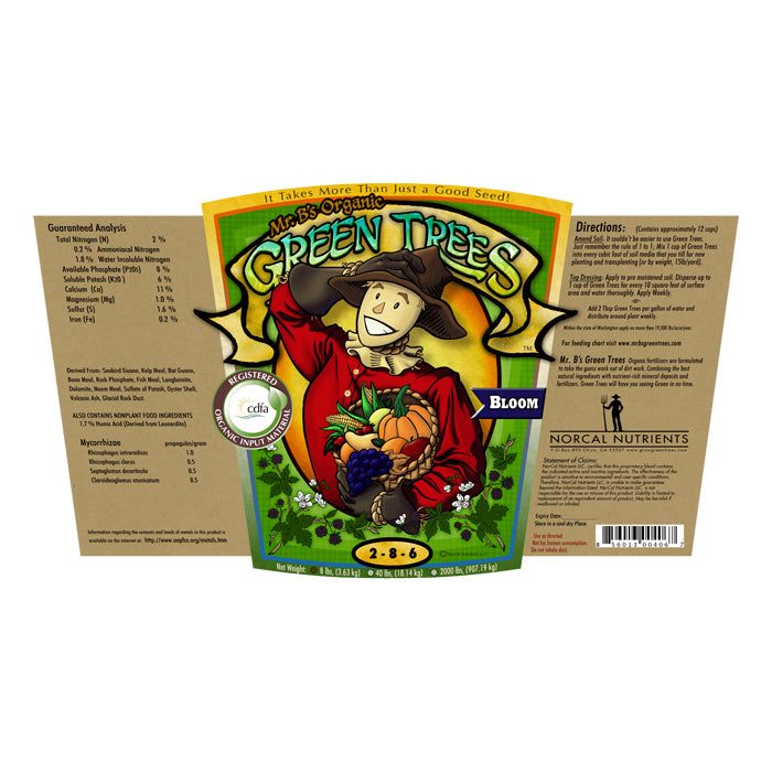 Mr. B's Green Trees Organic Bloom 1000lbs (SPECIAL ORDER ITEM)
