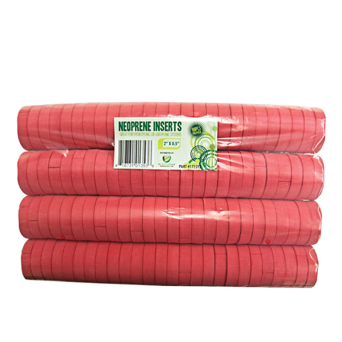 GROW1 Neoprene Inserts Red 2in (100pcs/Pack)