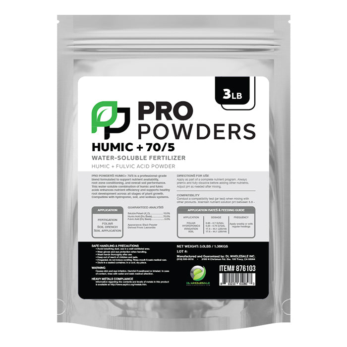 Pro Powders Humic + 70/5 (Humic & Fulvic Acid Powder) 3lbs