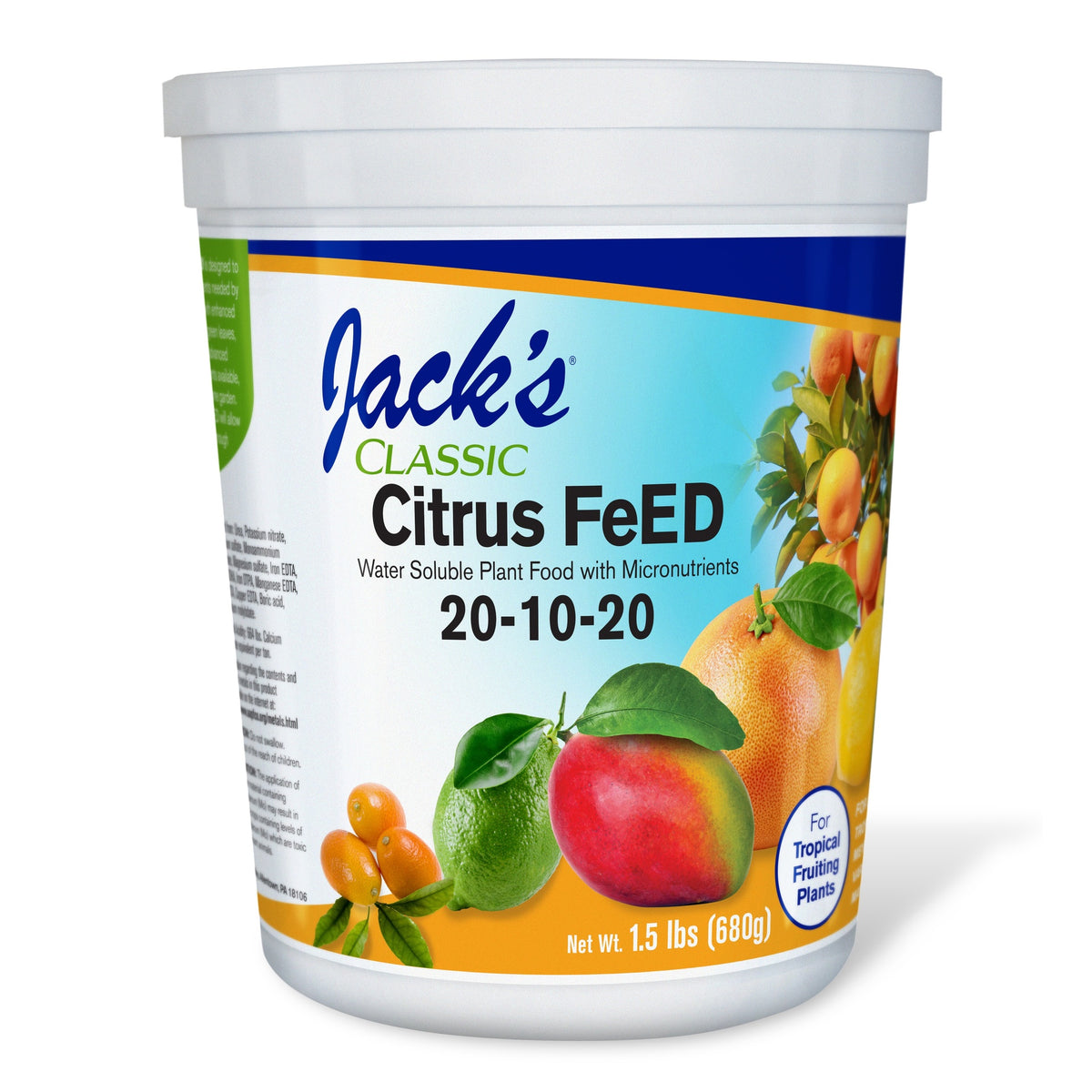 Jack's Classic® Citrus FeED 20-10-20 Fertilizer 1.5lb