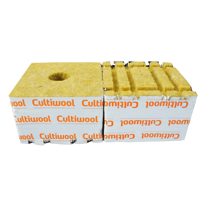 Cultiwool 6" x 6" x 4" Block w/ Optidrain (64 Blocks/Case)