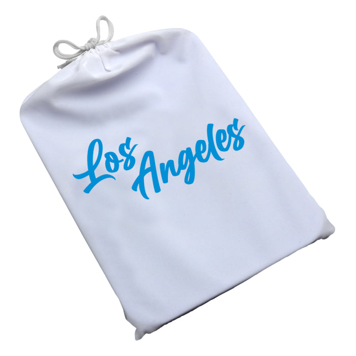 Dope Trays x Los Angeles - white background blue logo