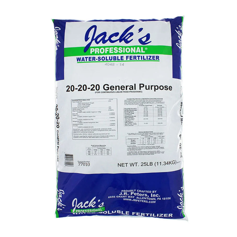 Jacks WSF 20-20-20 General Purpose 25lb  