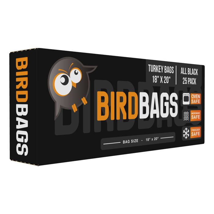 Bird Bags 3 Gallon Turkey Bags All Black 18" x 20" (25 Pack)