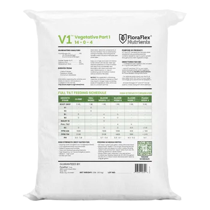 FloraFlex Nutrients V1 Bag 22lbs