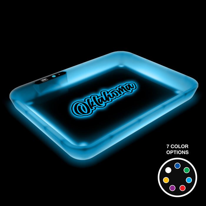 Dope Trays x Oklahoma – White background Black Logo