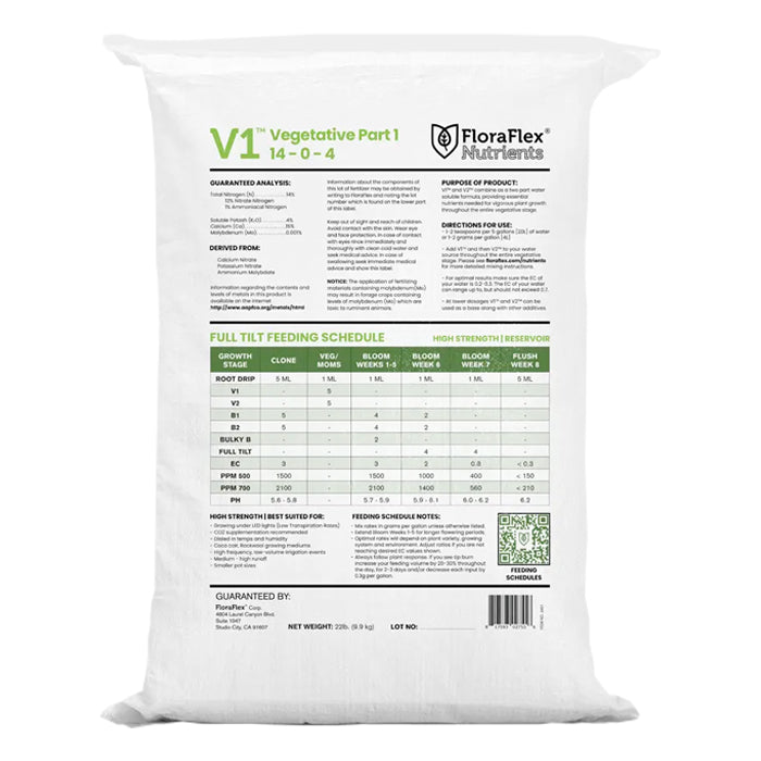 FloraFlex Nutrients - V1™ | 25lb (BAG)