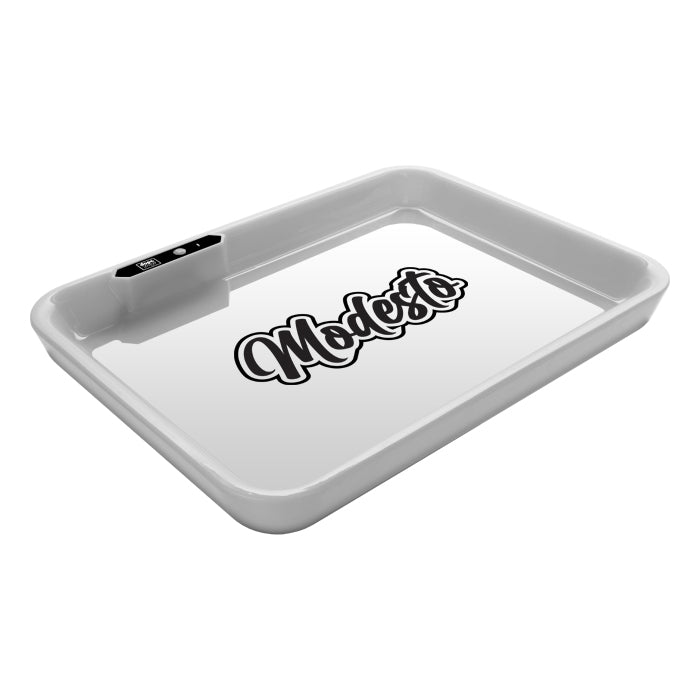 Dope Trays x Modesto – White background black logo