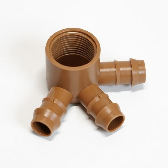 GROW1 3/4" Female 3 Way Splitter 17mm (25pcs/Pack)