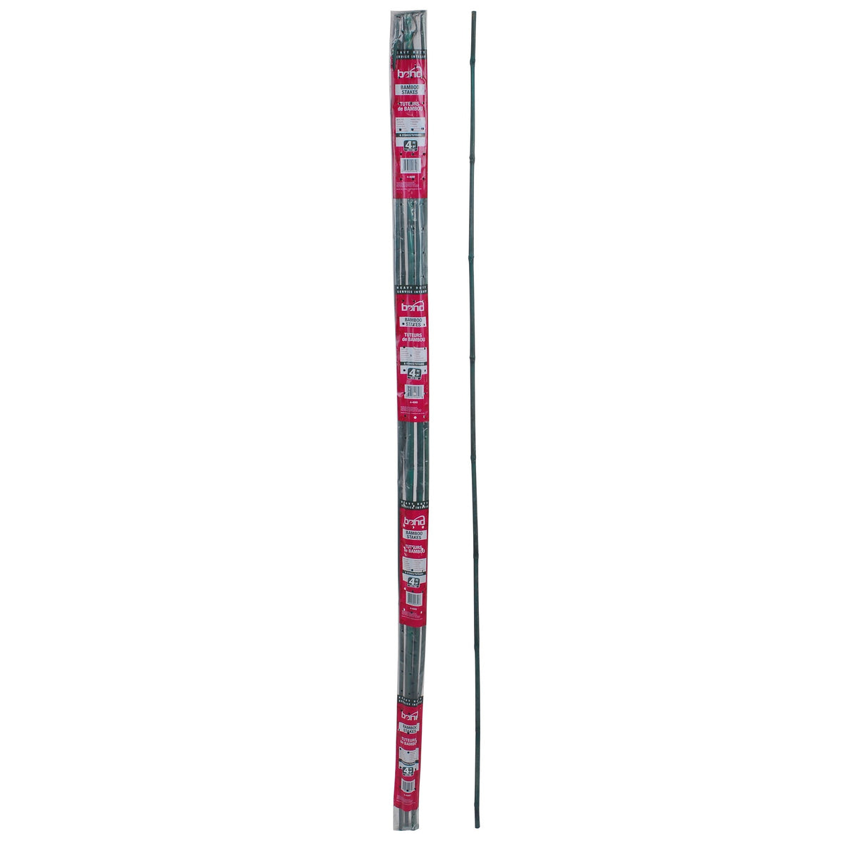 Bond® Green Dyed Heavy-Duty Bamboo Stake 6pc Bag - 4ft L