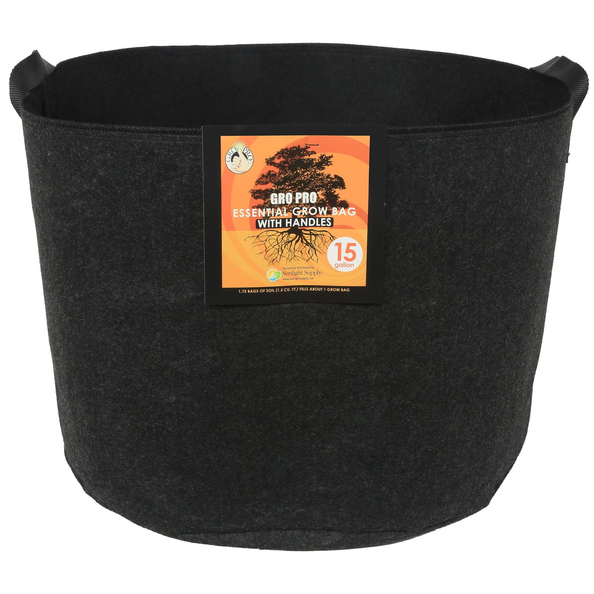 Gro Pro® Essential Fabric Grow Pot with Handles 15gal