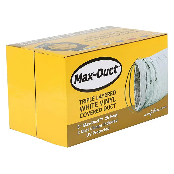 Can-Fan Max-Duct White Vinyl Ducting 8in x 25ft